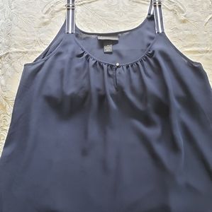 Lane Bryant Navy blue blouse